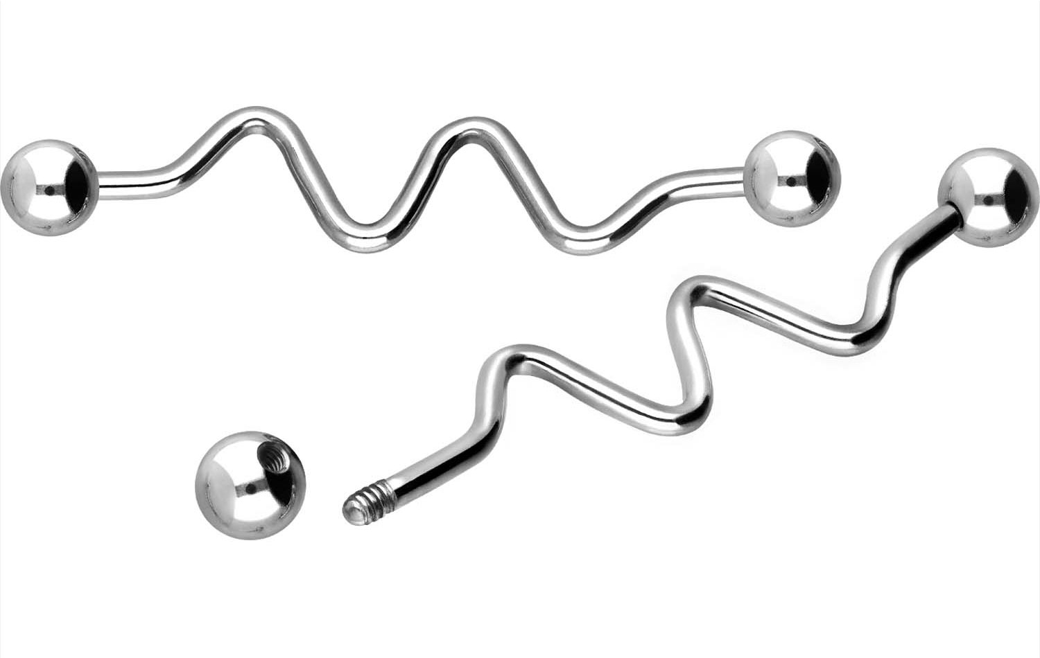 Piercing Ohrstecker Aus Chirurgenstahl – Spinnen-Design, 1,2 Mm Stärke, 6 Mm Länge, Mit Schraubkugel